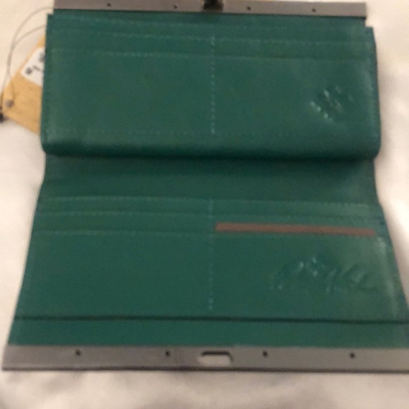 Patricia Nash Cauchy Leather Wallet Beautiful Girl Print NWT & Registration Card - Picture 13 of 16